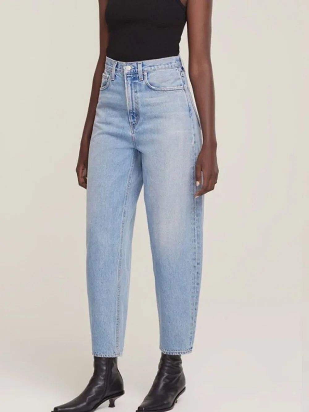 Agolde Balloon Jean Light Wash Barrel Denim Relaxed Fit size 23